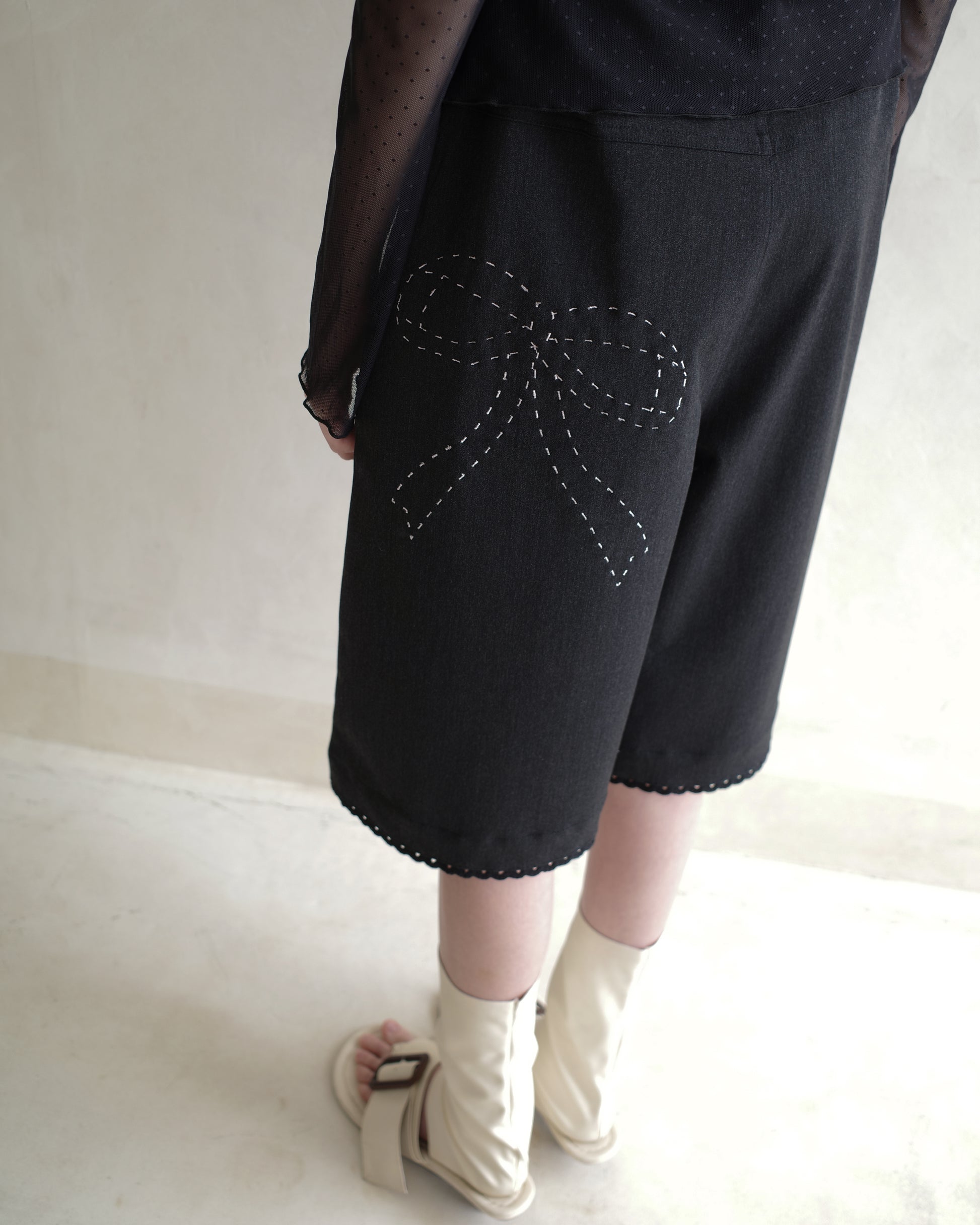 Back Ribbon Women's Jorts