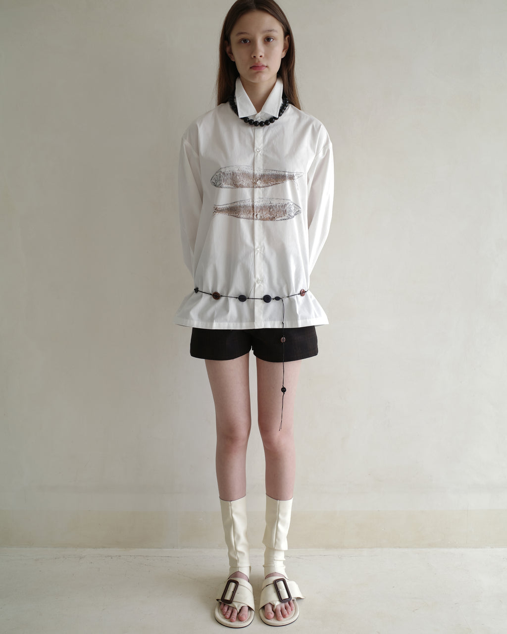 Fish Shirt in White