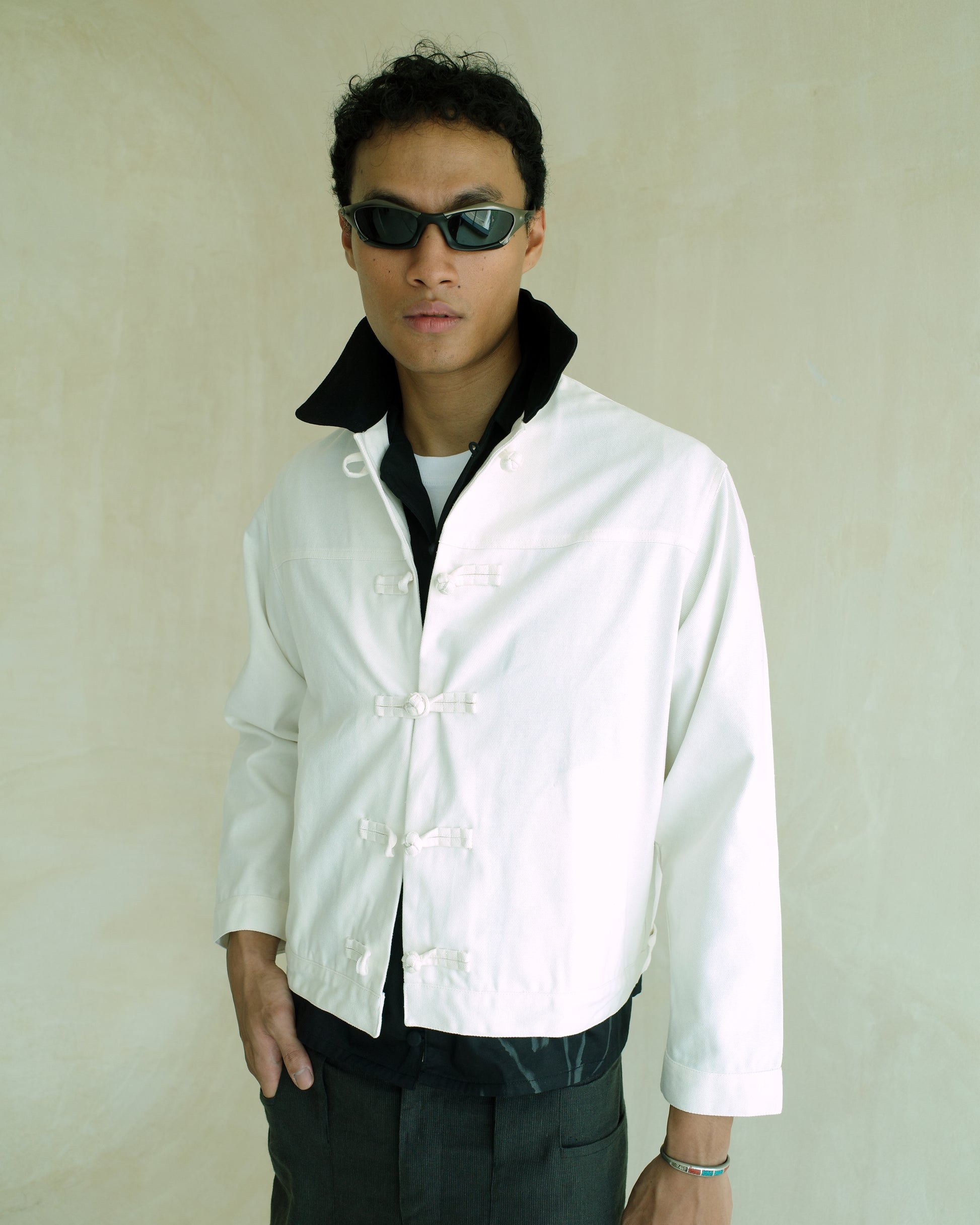 Knots Jacket in Cream