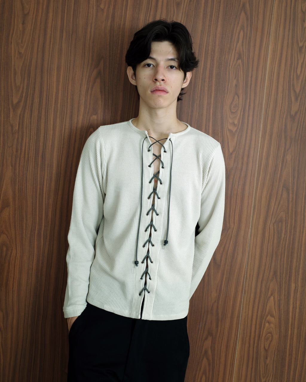 Elias Lace Up Top