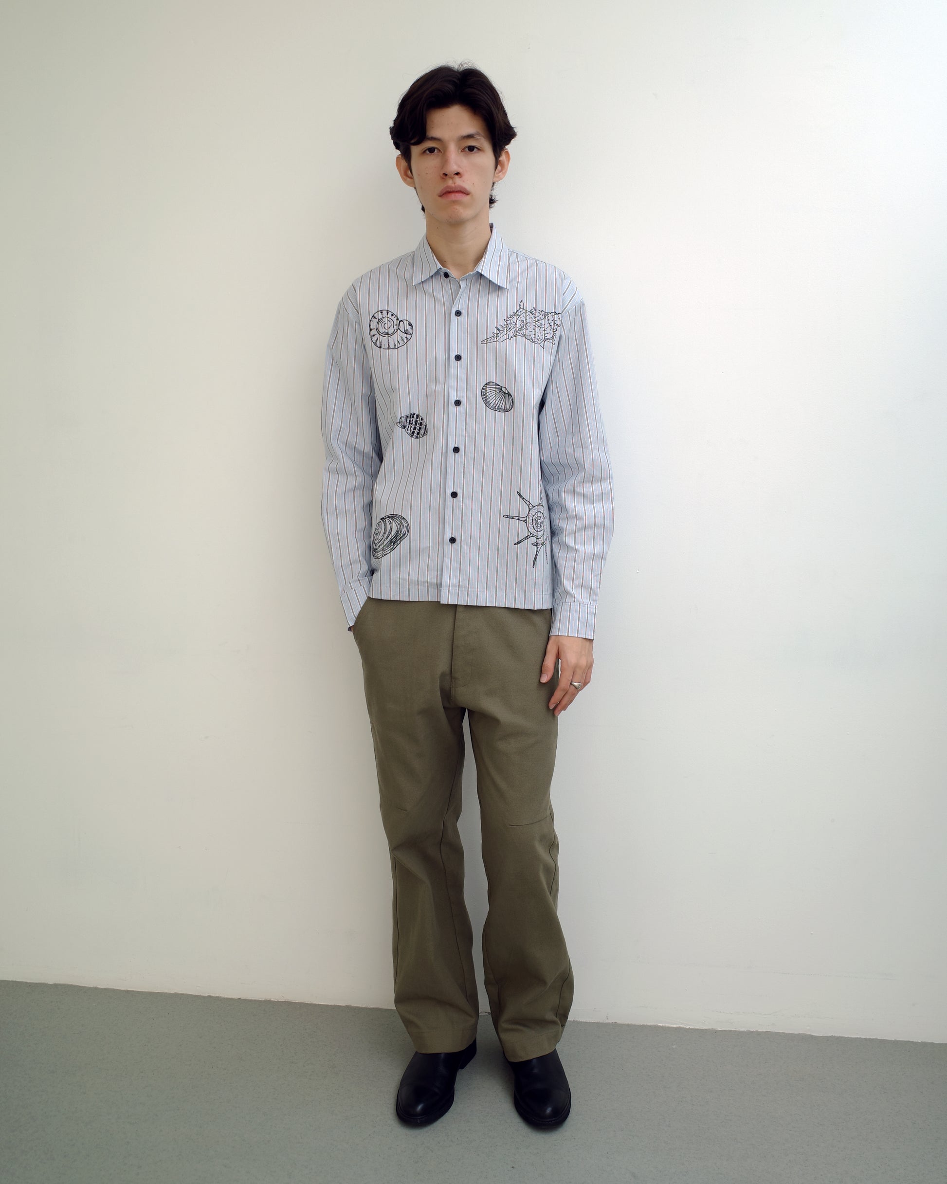 Adjustable Hem Trousers in Olive