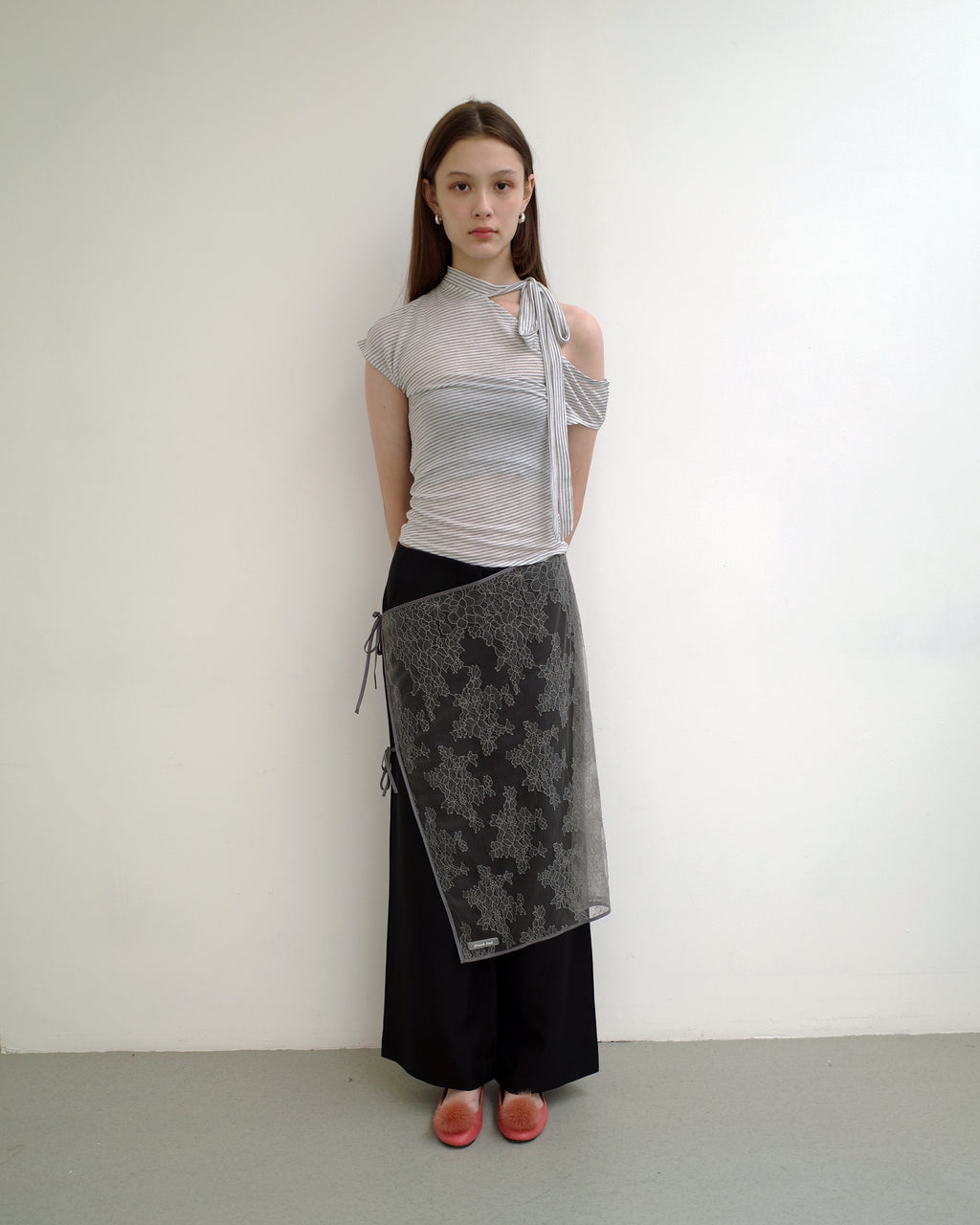 Lune Top in Grey