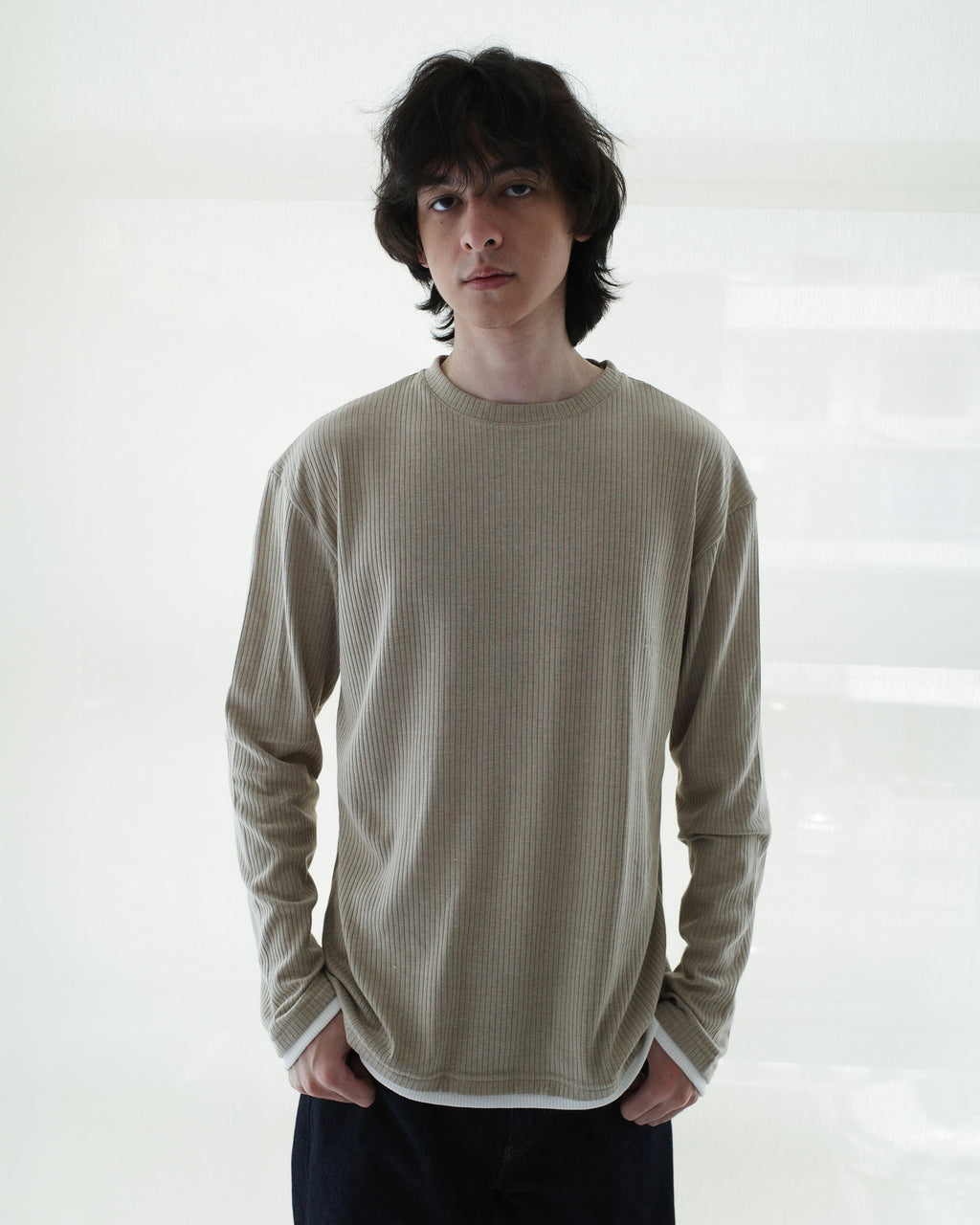 Rory Men's Top in Beige