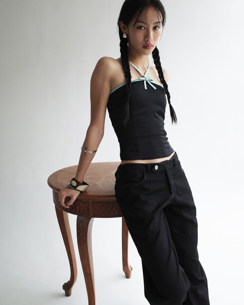 Satin Bow Top