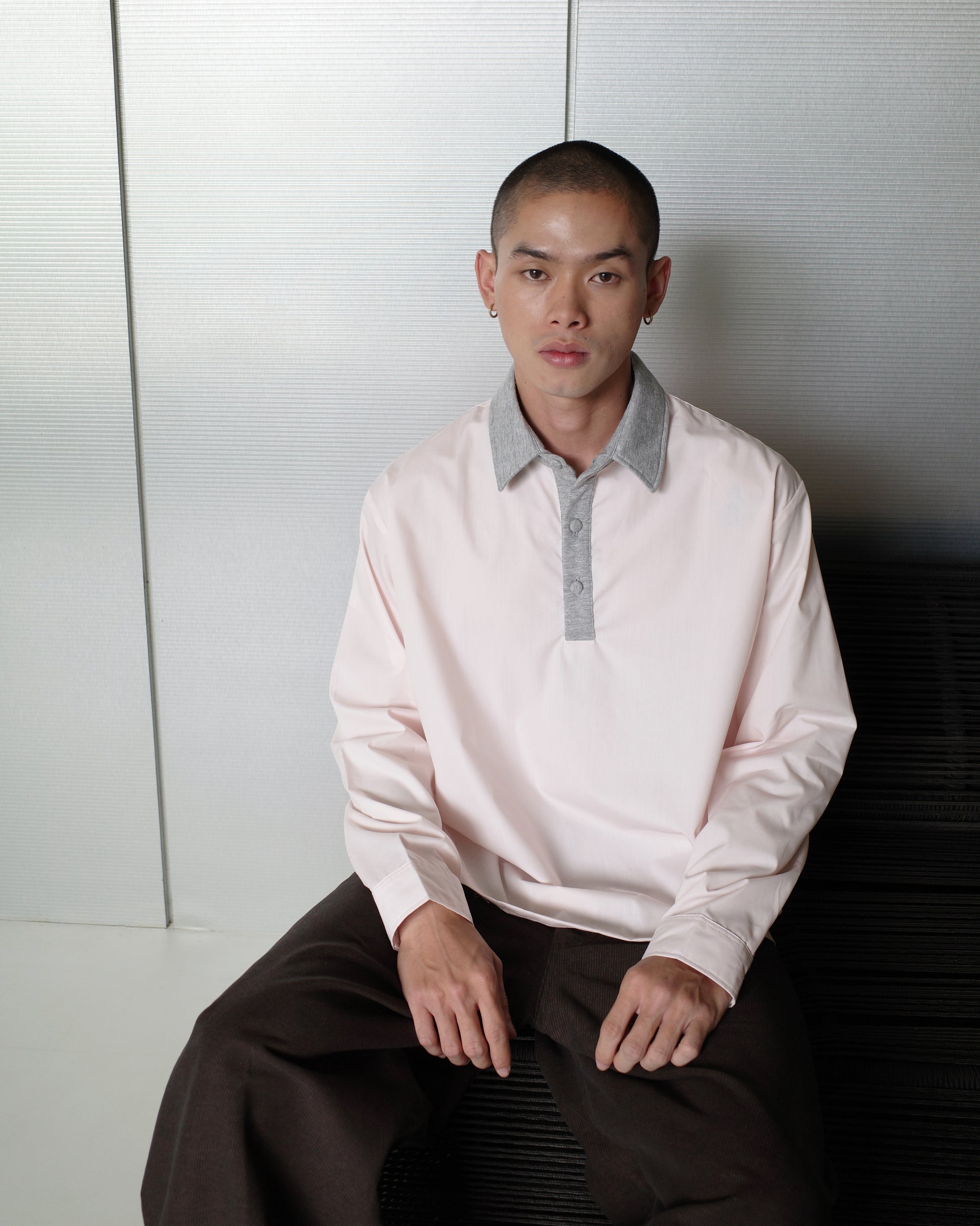 Del Pullover Shirt in Baby Pink