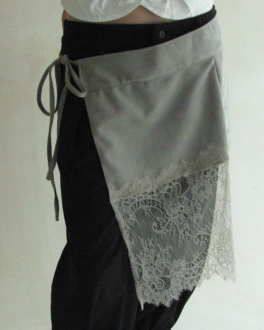 Suede Lace Wrap Skirt